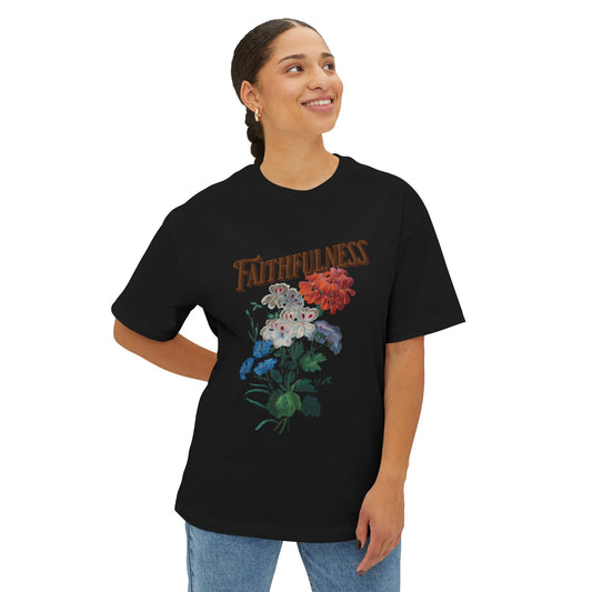 Faithfulness Floral Oversized Tee