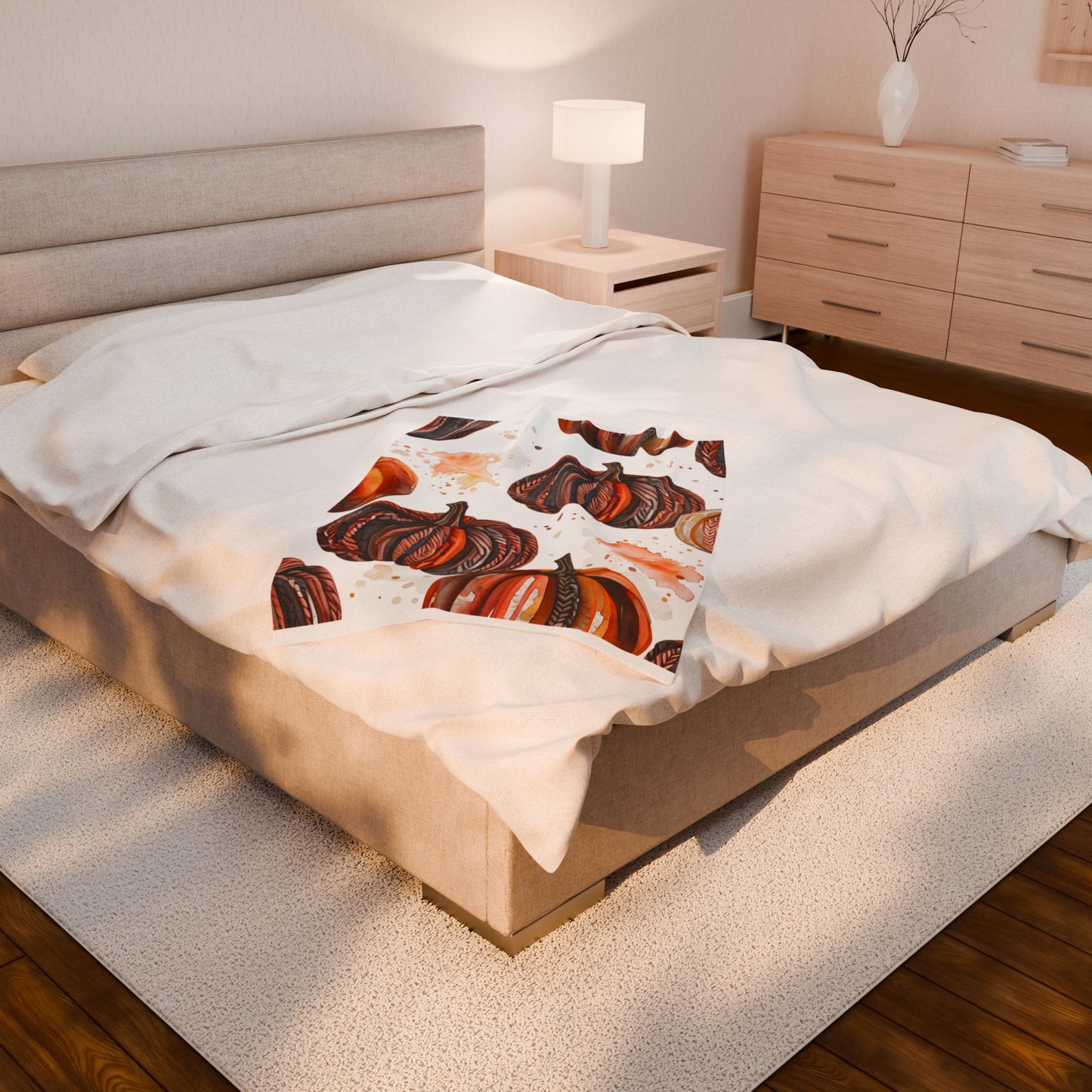 Cozy Autumn Pumpkin Blanket