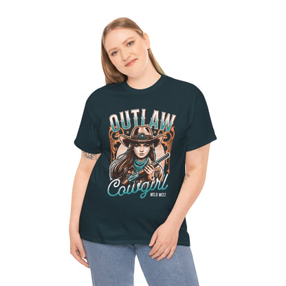Wild West Outlaw Cowgirl Tee