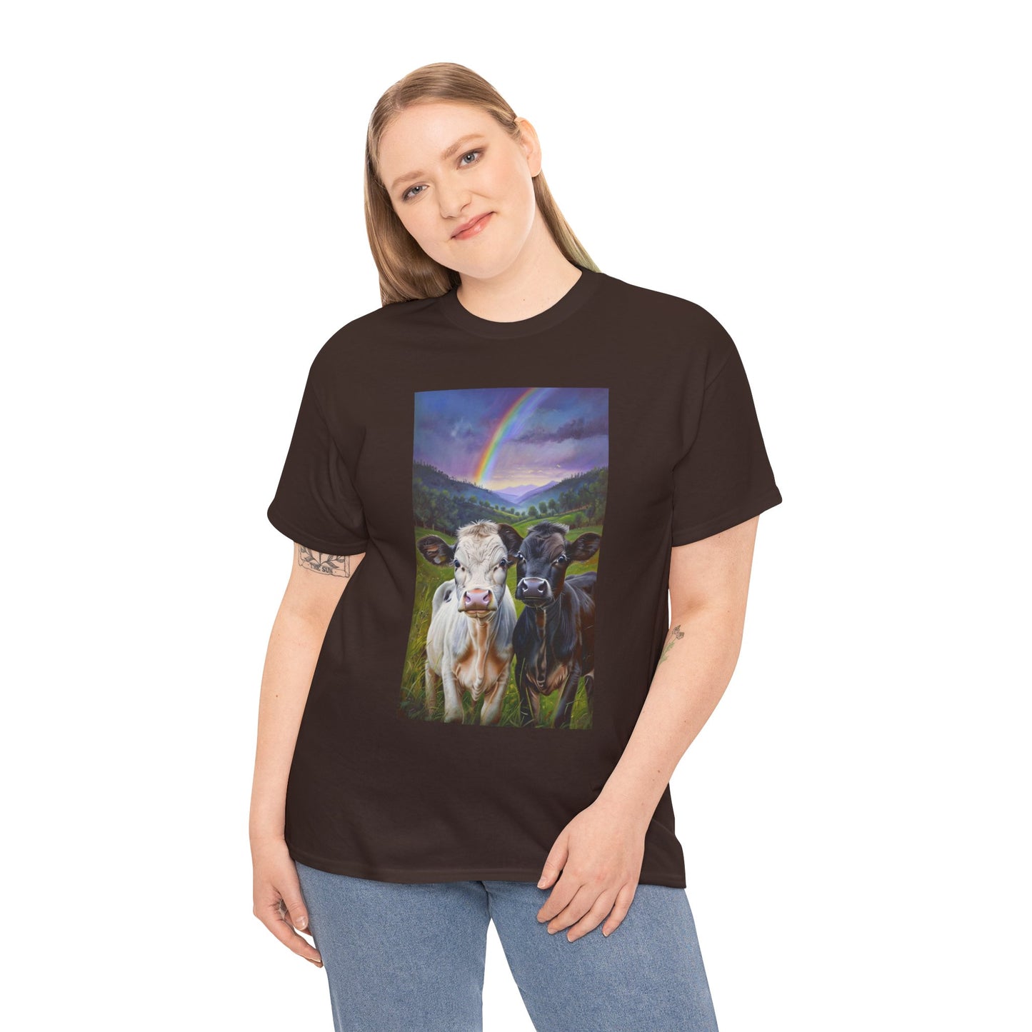 Rainbow Cow Tee