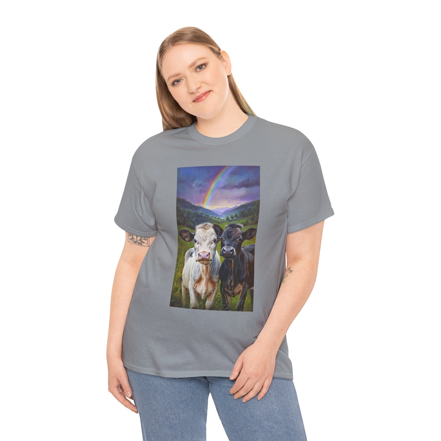 Rainbow Cow Tee