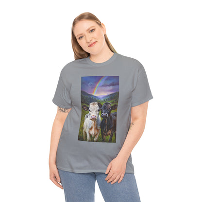 Rainbow Cow Tee