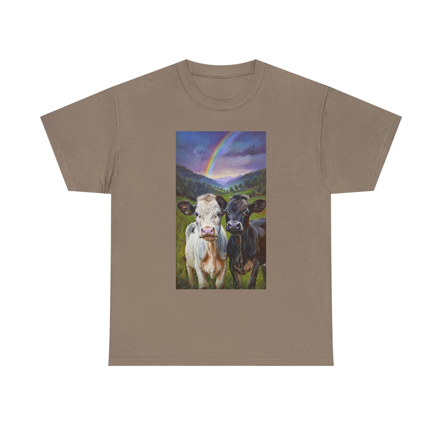 Rainbow Cow Tee