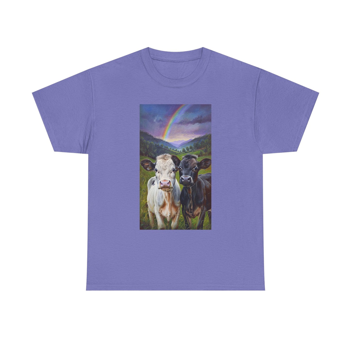 Rainbow Cow Tee