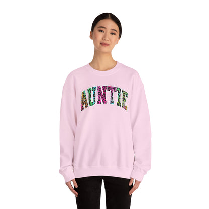 Auntie Neon Animal Print Sweatshirt
