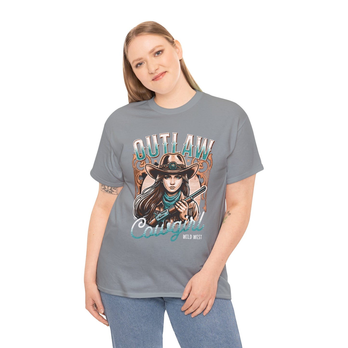 Wild West Outlaw Cowgirl Tee