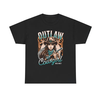 Wild West Outlaw Cowgirl Tee