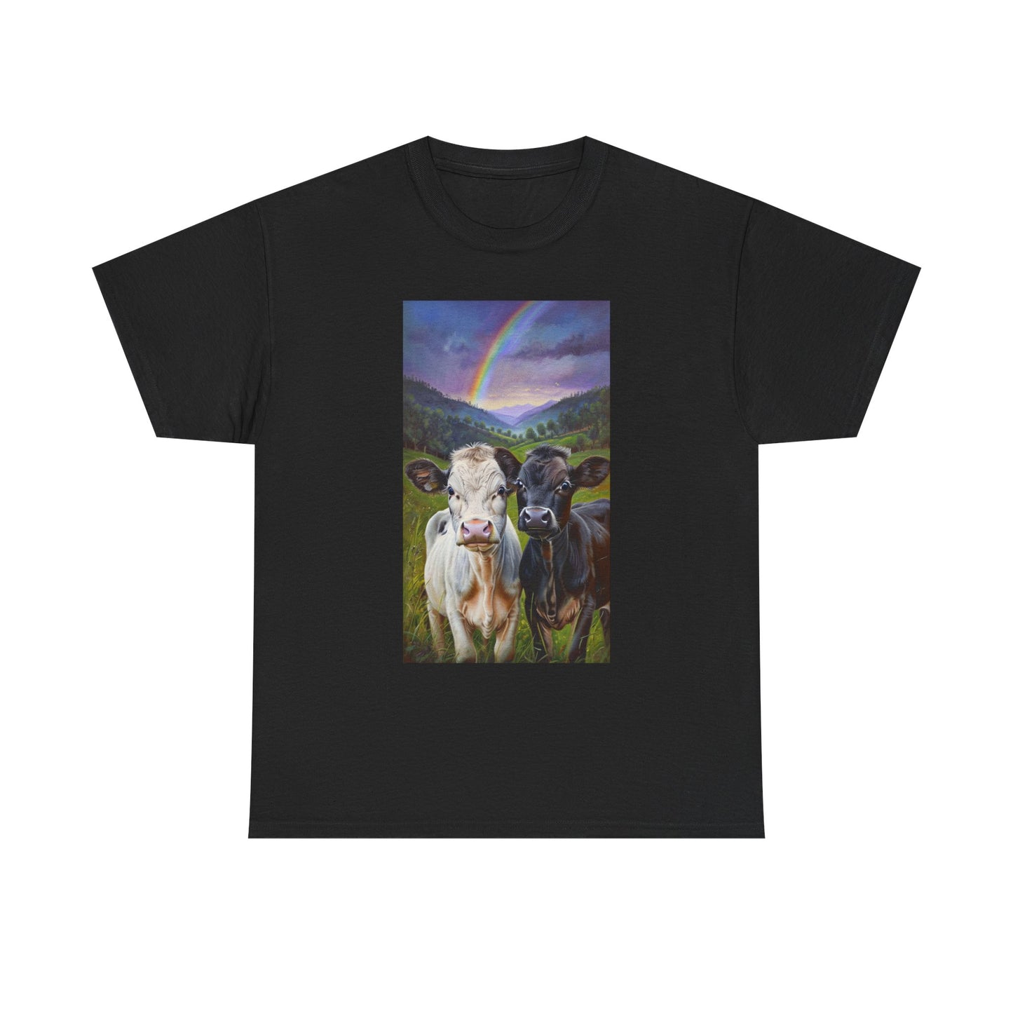 Rainbow Cow Tee
