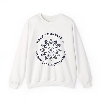 "Have Yourself a Merry Little Christmas" Snowflake Holiday Pullover