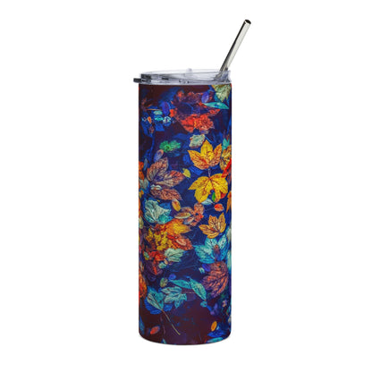 Colorful Fall Leaves Stainless Steel Tumbler 20oz