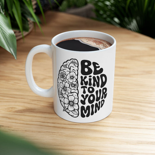 Mindful Floral Ceramic Mug