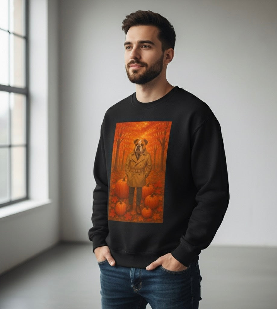 Fall Pumpkin Bulldog Sweatshirt