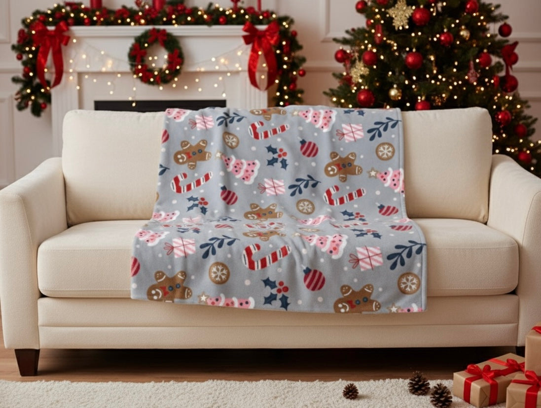 Cozy Christmas Velveteen Blanket