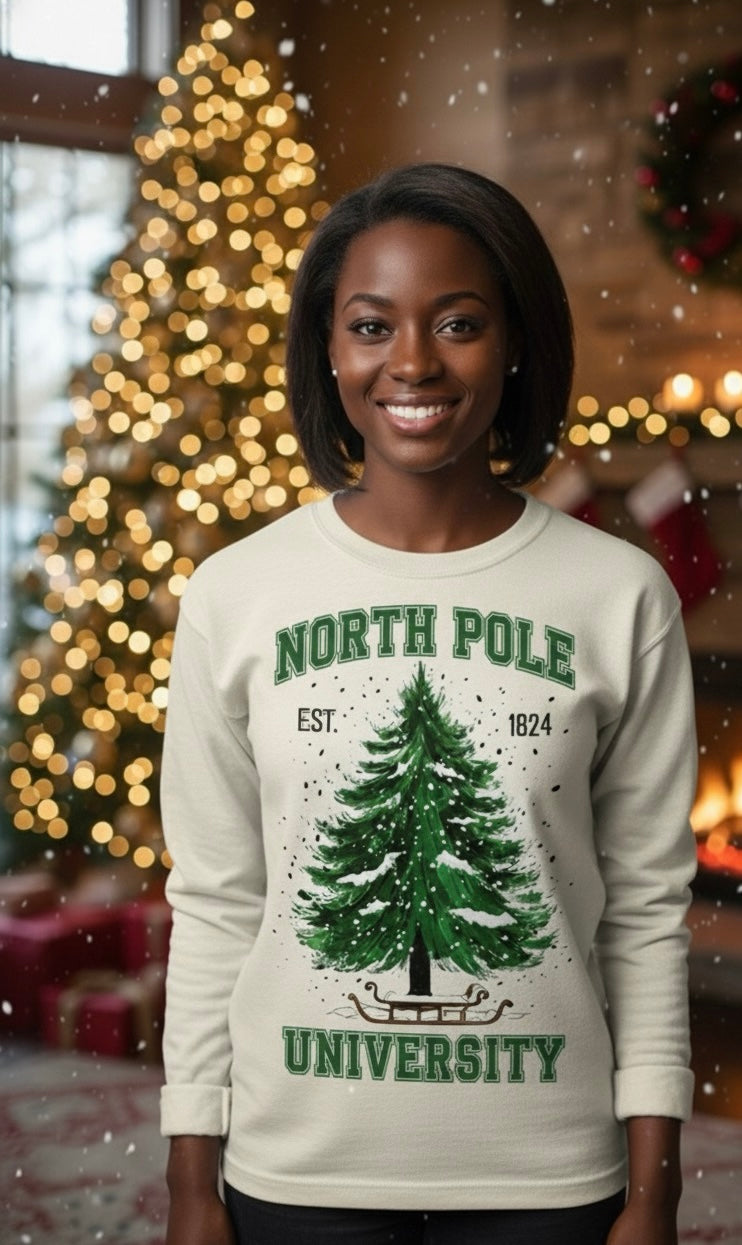 North Pole University Crewneck Sweatshirt
