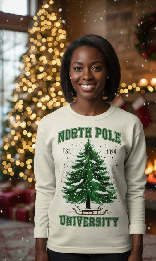 North Pole University Crewneck Sweatshirt