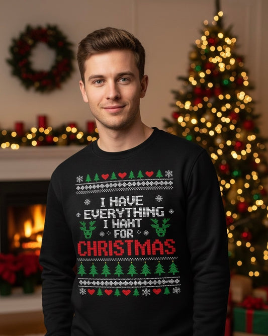 "I Have Everything I Want For Christmas" Holiday Shirt