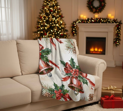 Christmas Bell Velveteen Plush Blanket