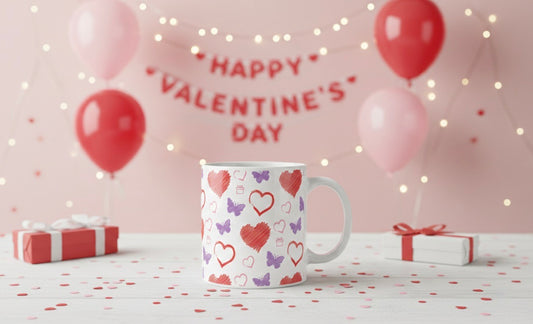 Heart & Butterfly Ceramic Mug