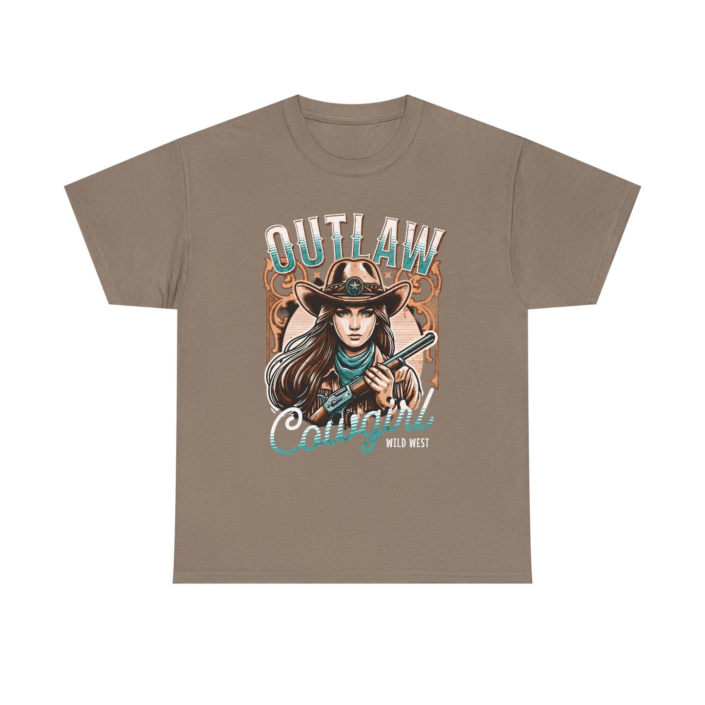 Wild West Outlaw Cowgirl Tee