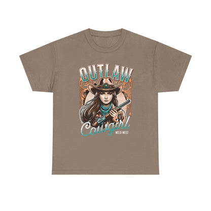 Wild West Outlaw Cowgirl Tee