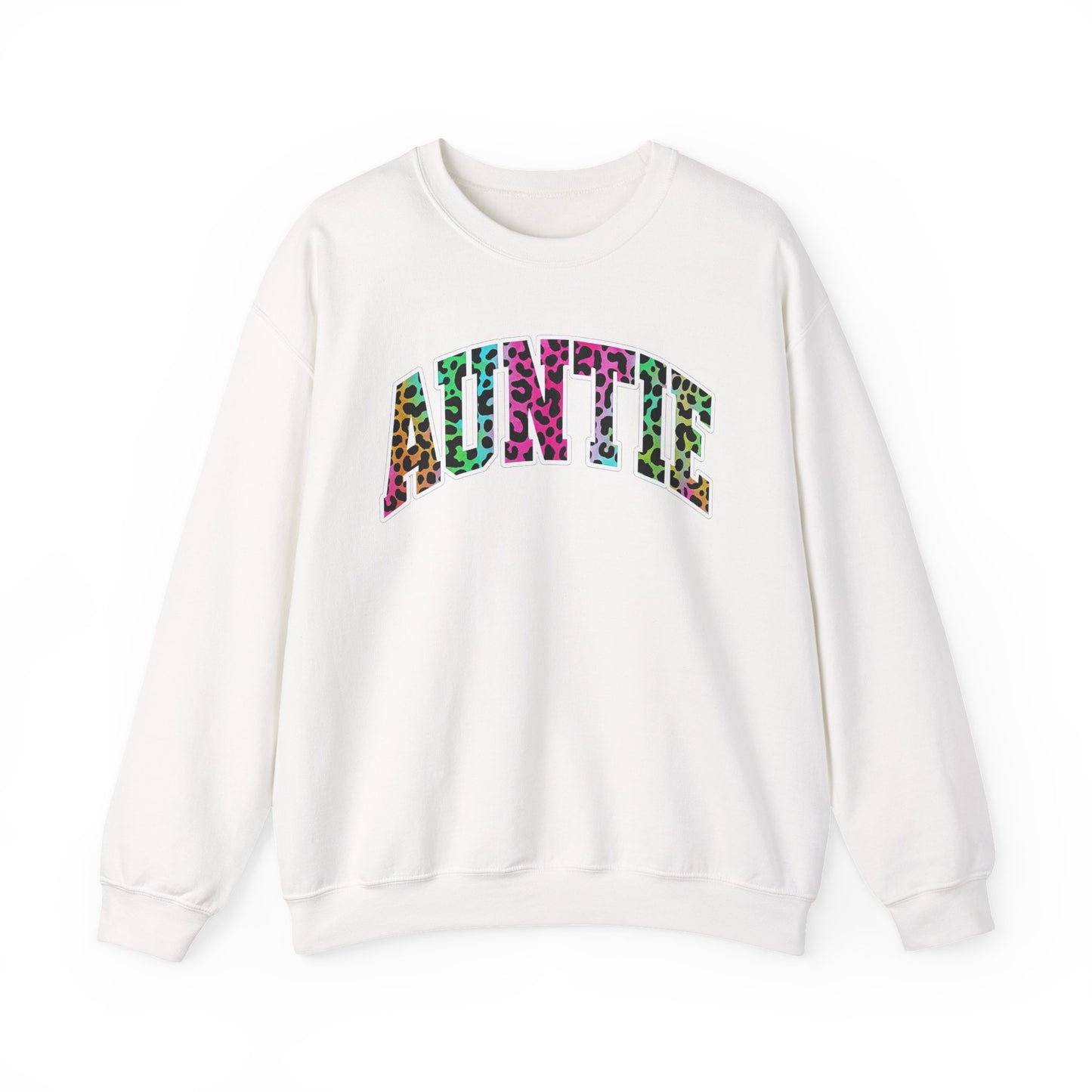 Auntie Neon Animal Print Sweatshirt