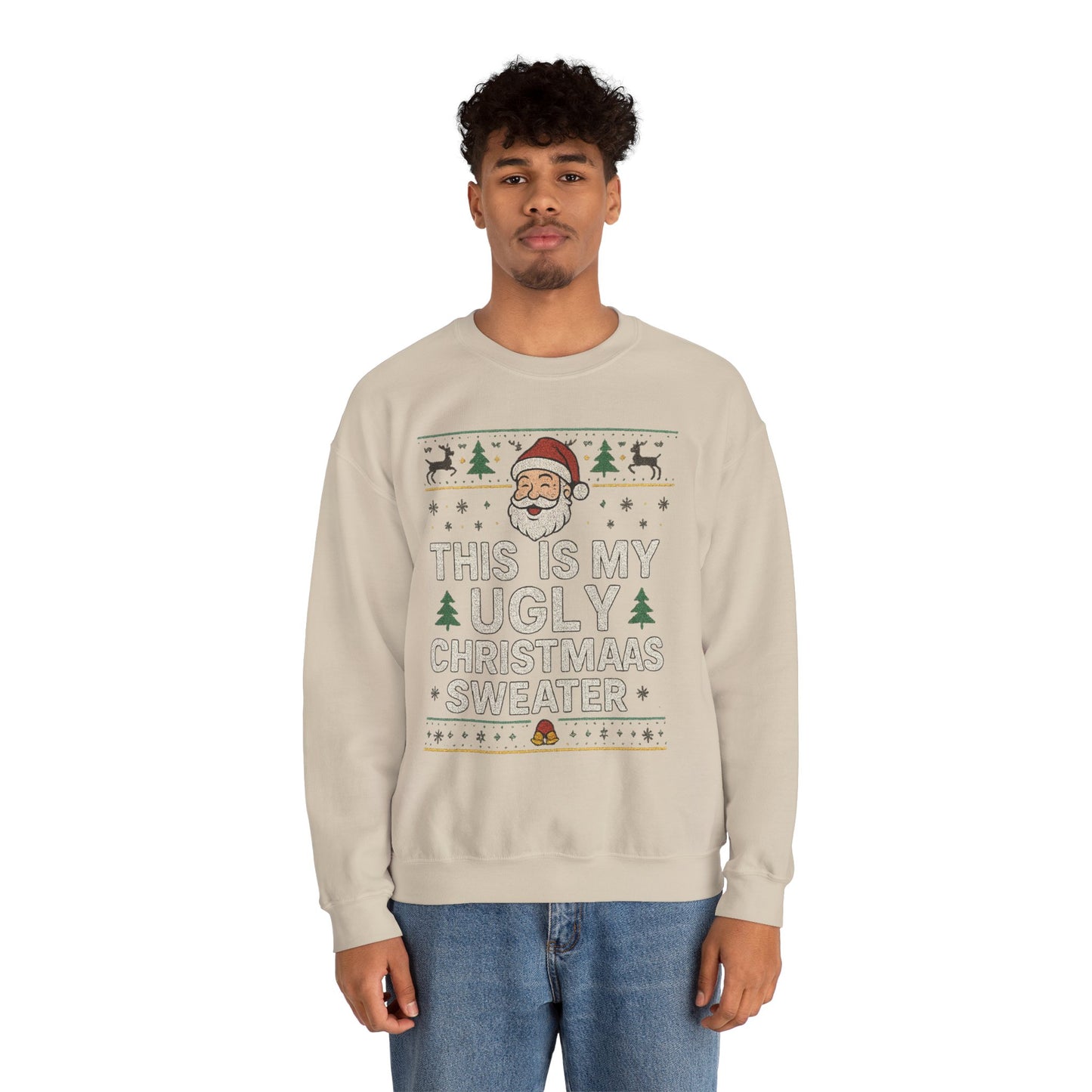 Christmas Santa 'This Is My Ugly Sweater' Crewneck Sweatshirt