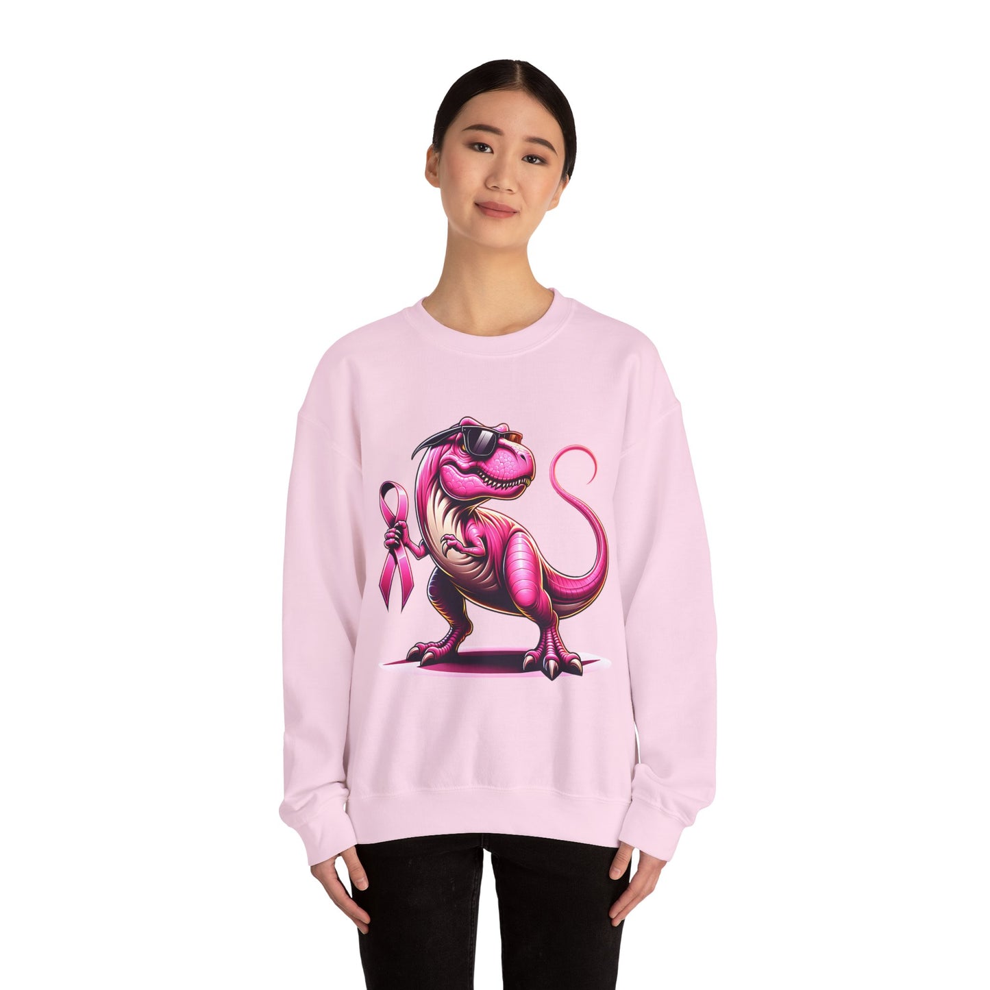 T-Rex Breast Cancer Awareness Sweatshirt