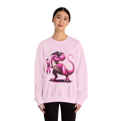 T-Rex Breast Cancer Awareness Sweatshirt