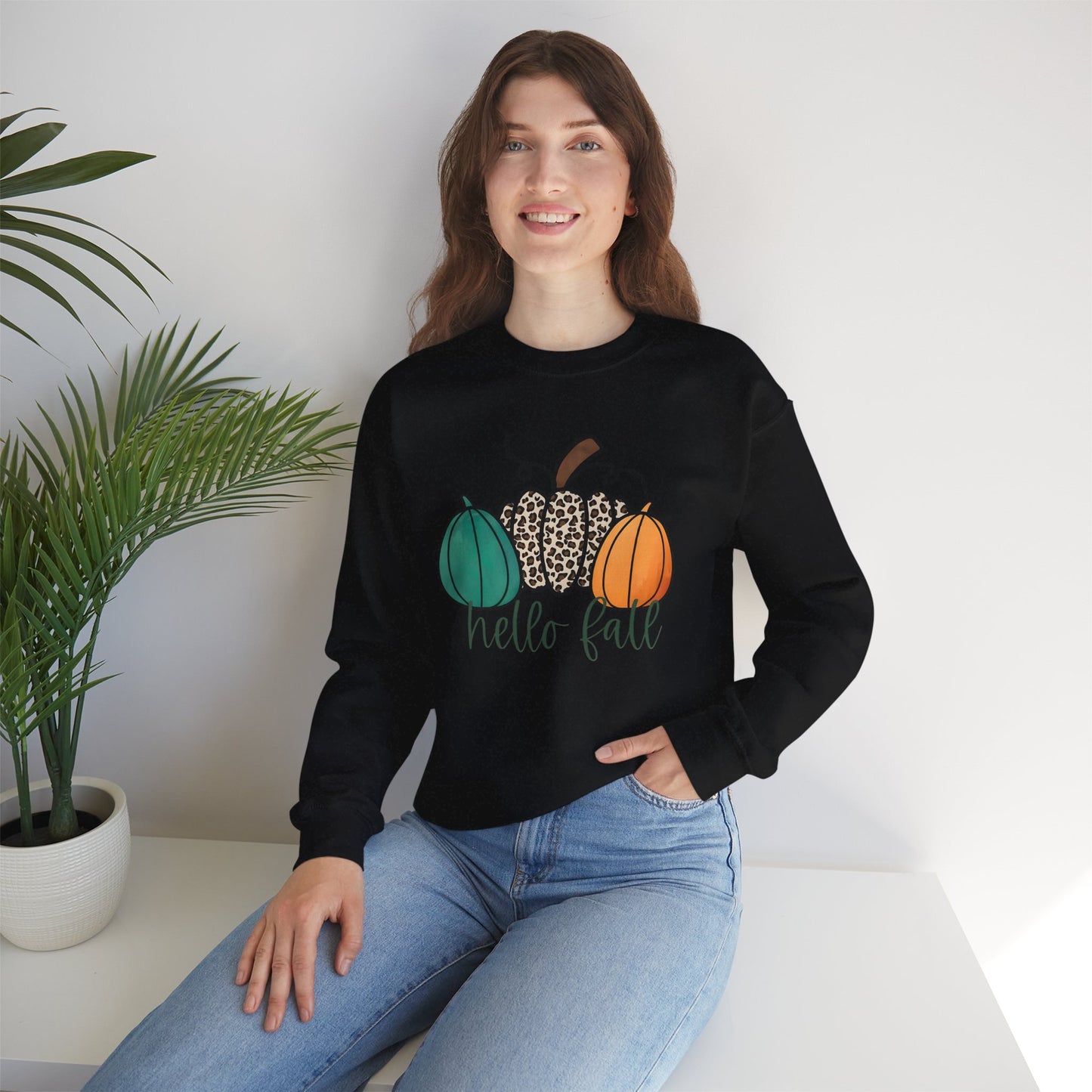 Hello Fall Pumpkin Crewneck