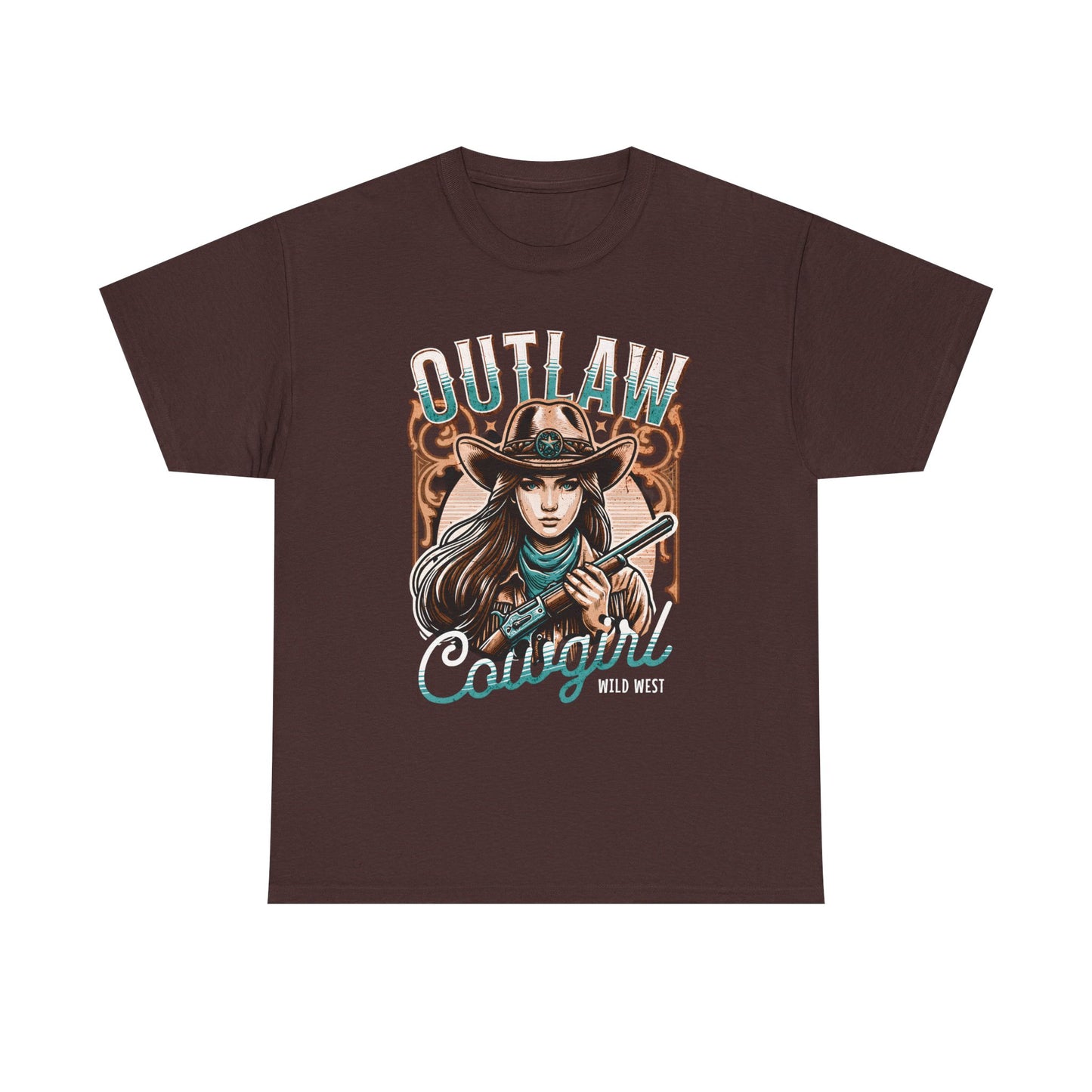 Wild West Outlaw Cowgirl Tee