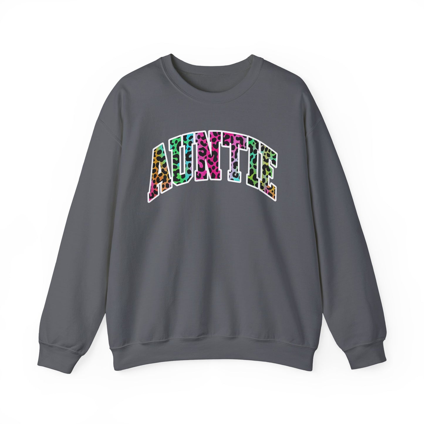 Auntie Neon Animal Print Sweatshirt