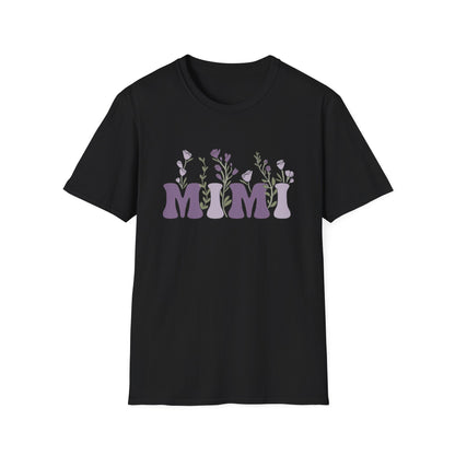 Mimi Floral T-Shirt — Purple Botanical 'MIMI' Mother's Day Tee