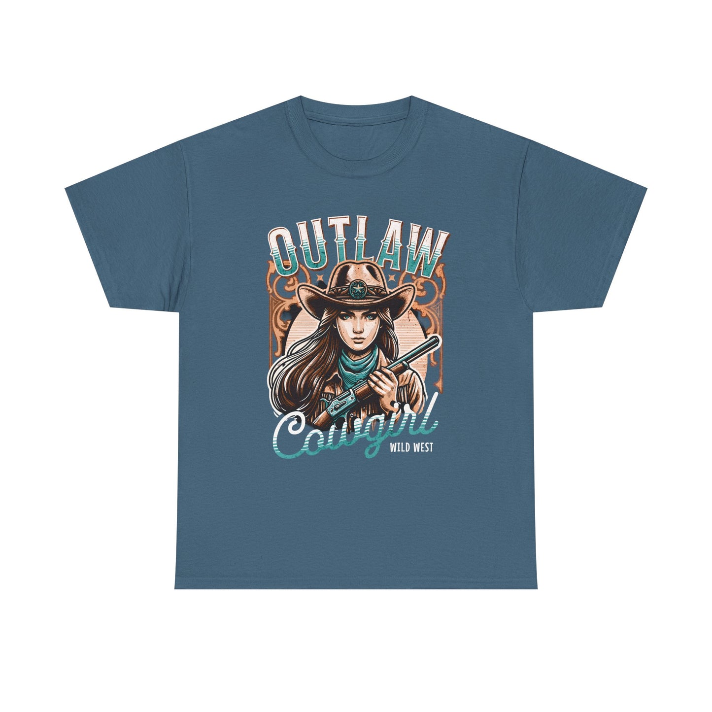 Wild West Outlaw Cowgirl Tee