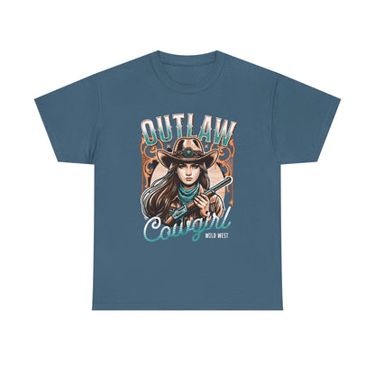 Wild West Outlaw Cowgirl Tee