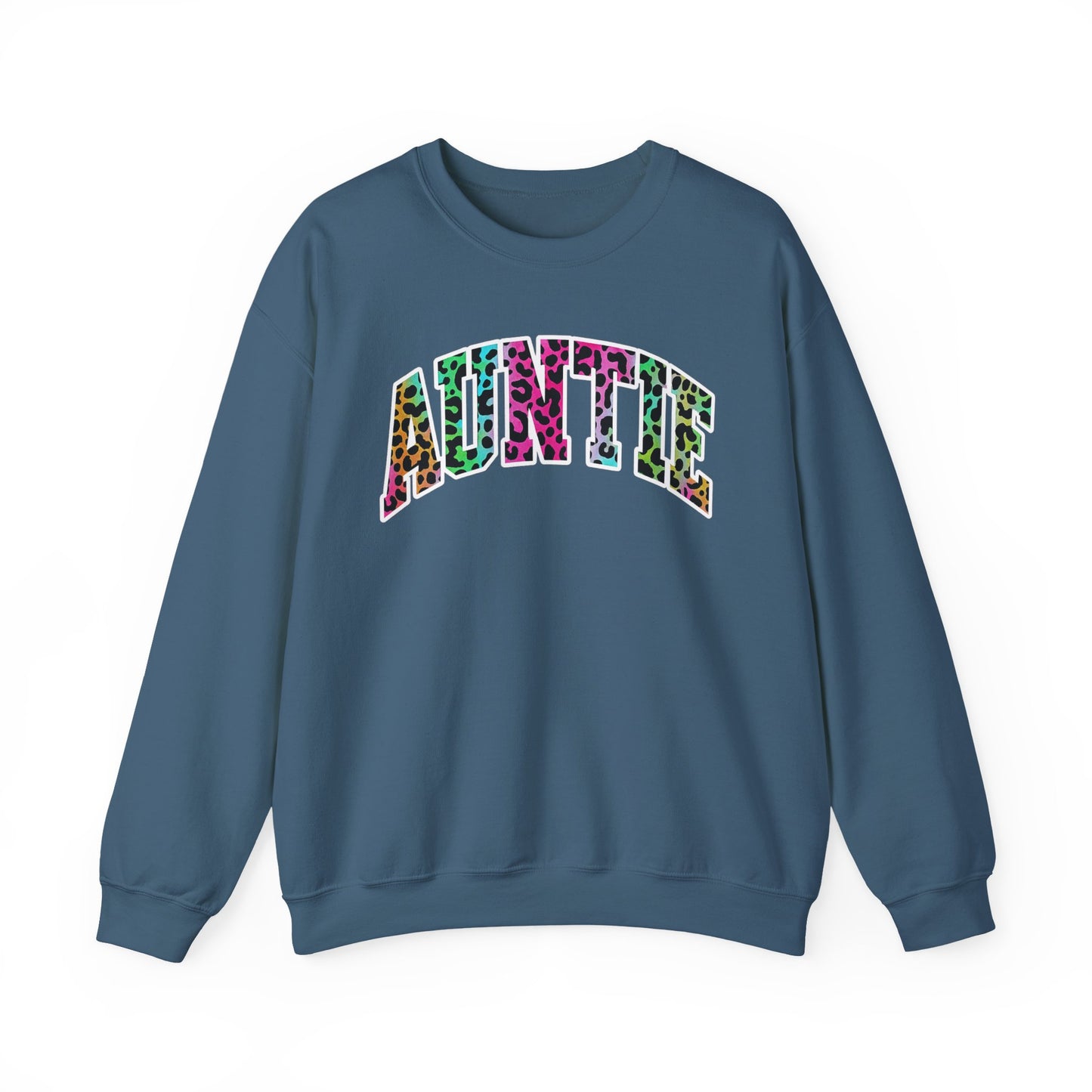 Auntie Neon Animal Print Sweatshirt