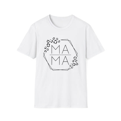 Mama Leopard Hexagon T-Shirt — Modern Mom Graphic Tee