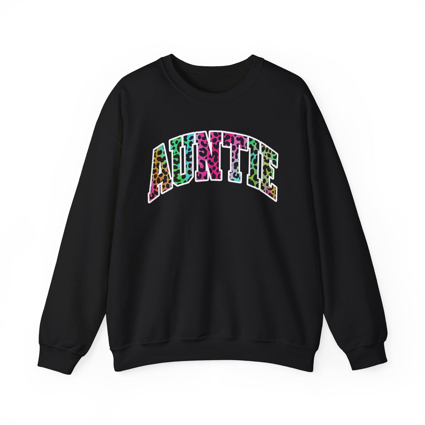 Auntie Neon Animal Print Sweatshirt