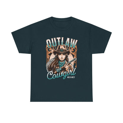 Wild West Outlaw Cowgirl Tee
