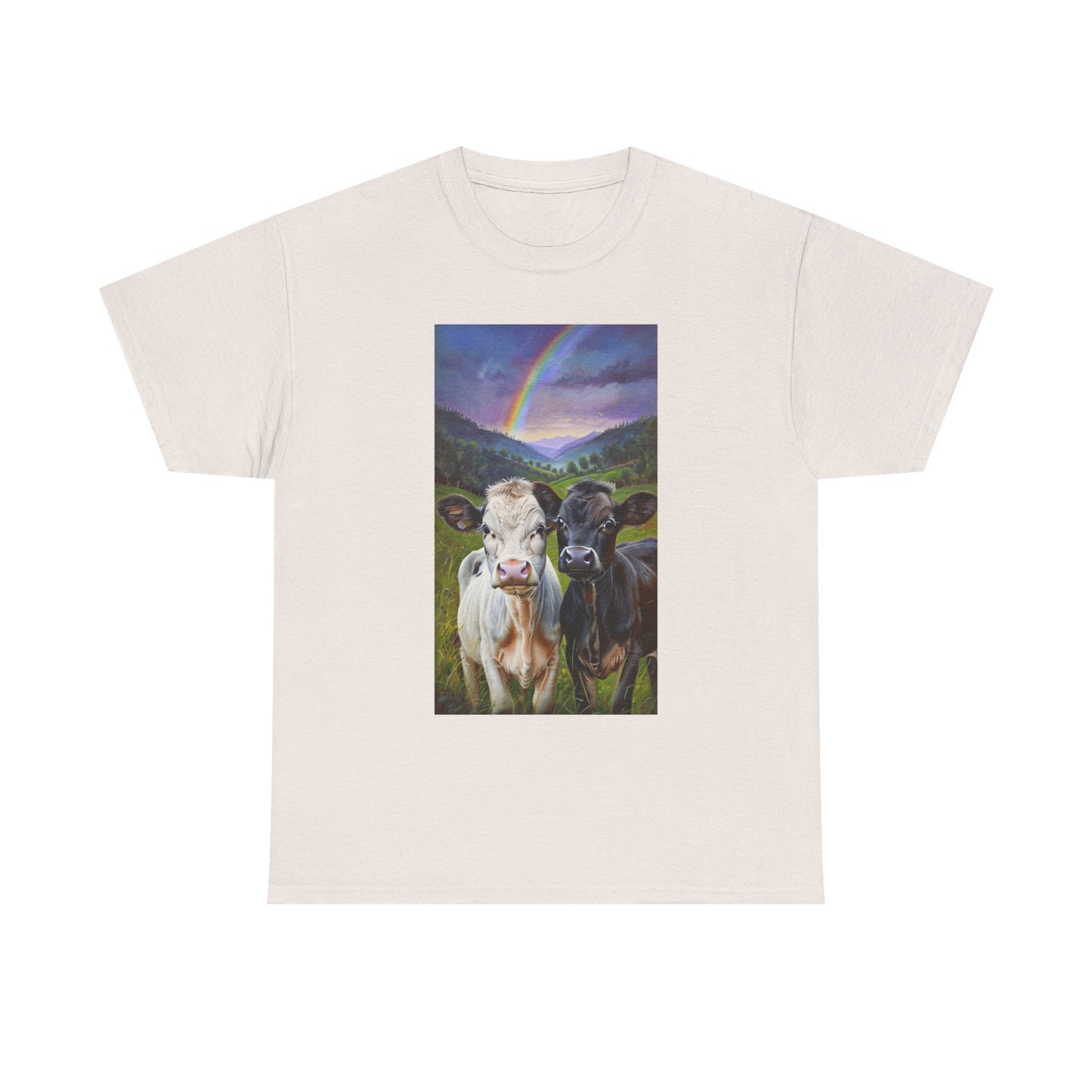 Rainbow Cow Tee