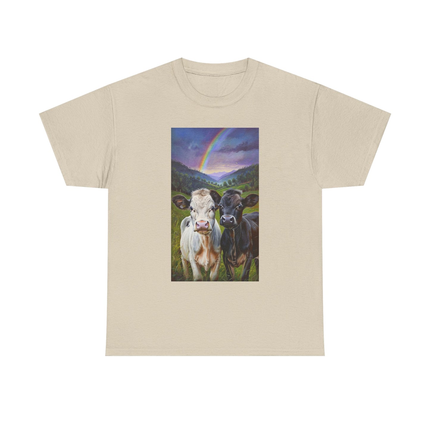 Rainbow Cow Tee