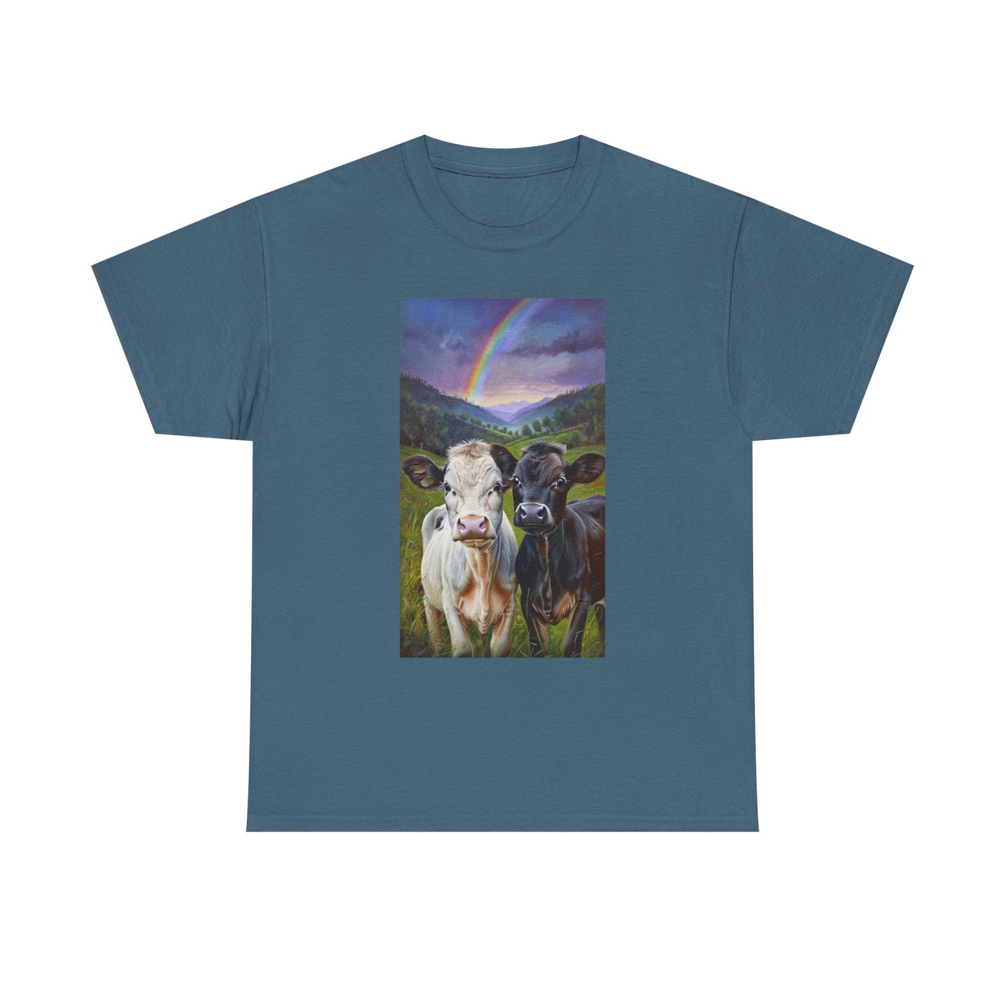Rainbow Cow Tee