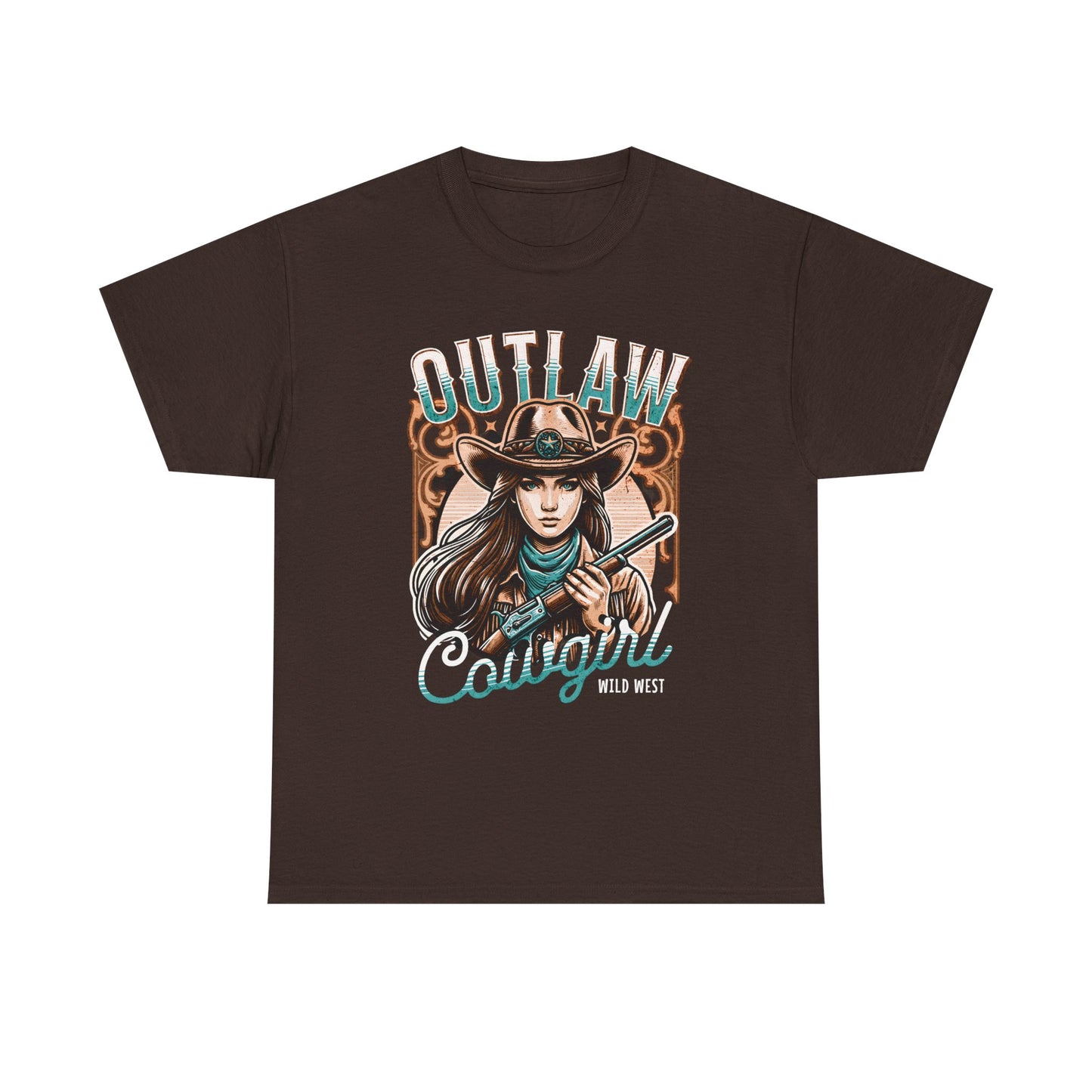 Wild West Outlaw Cowgirl Tee