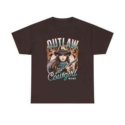 Wild West Outlaw Cowgirl Tee