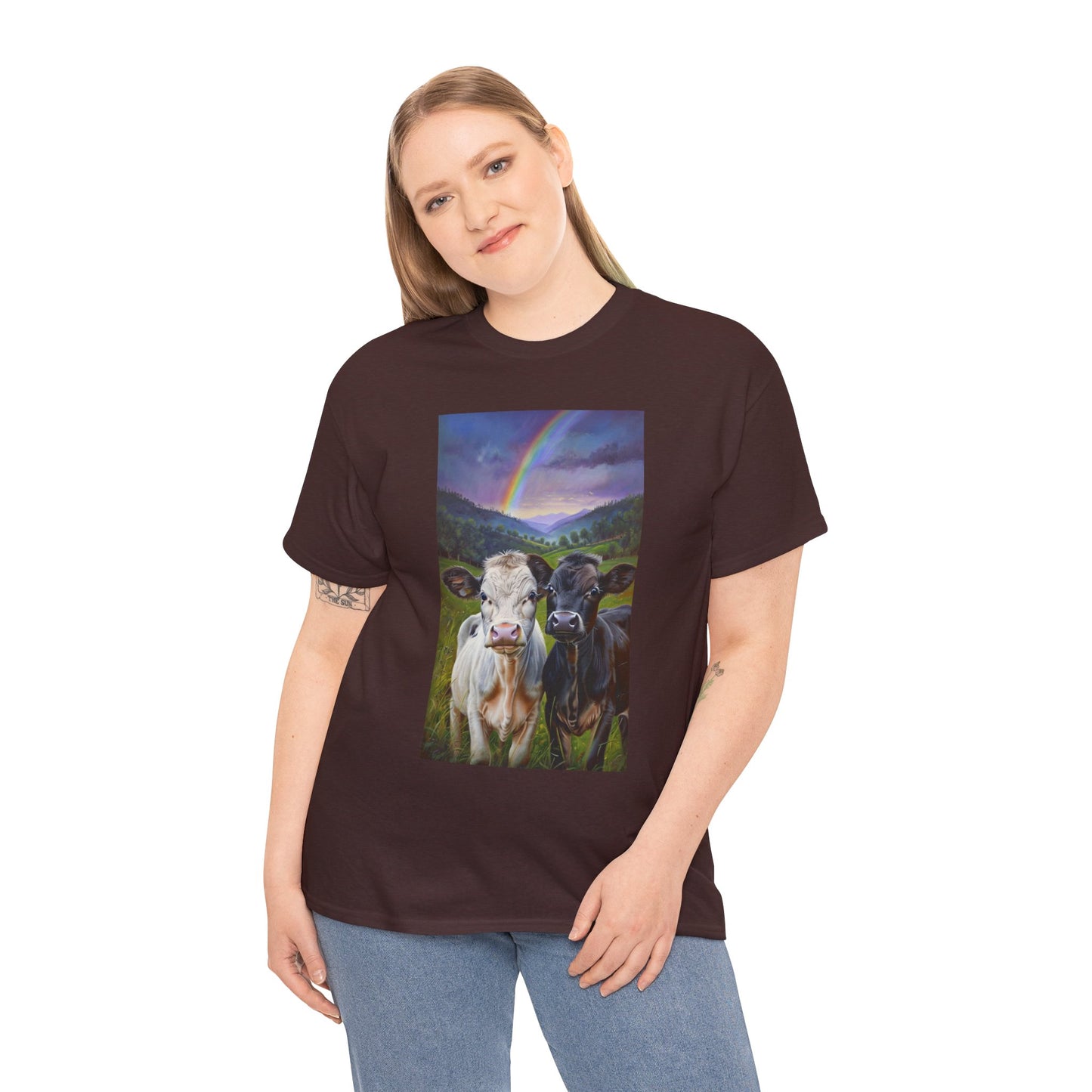 Rainbow Cow Tee