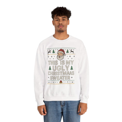 Christmas Santa 'This Is My Ugly Sweater' Crewneck Sweatshirt