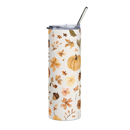 Autumn Floral Tumbler 20oz