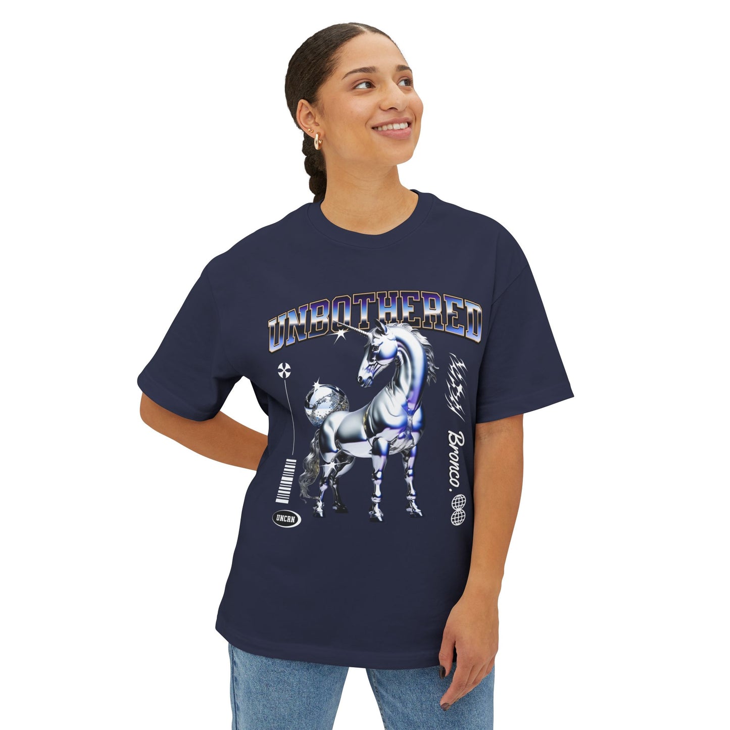 Unbothered Unicorn Oversized Tee