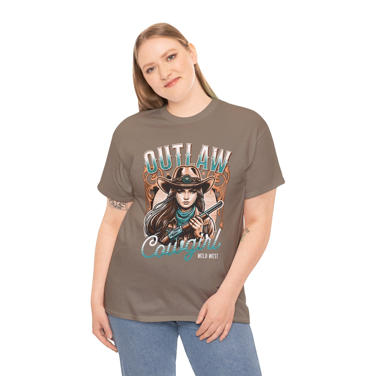 Wild West Outlaw Cowgirl Tee