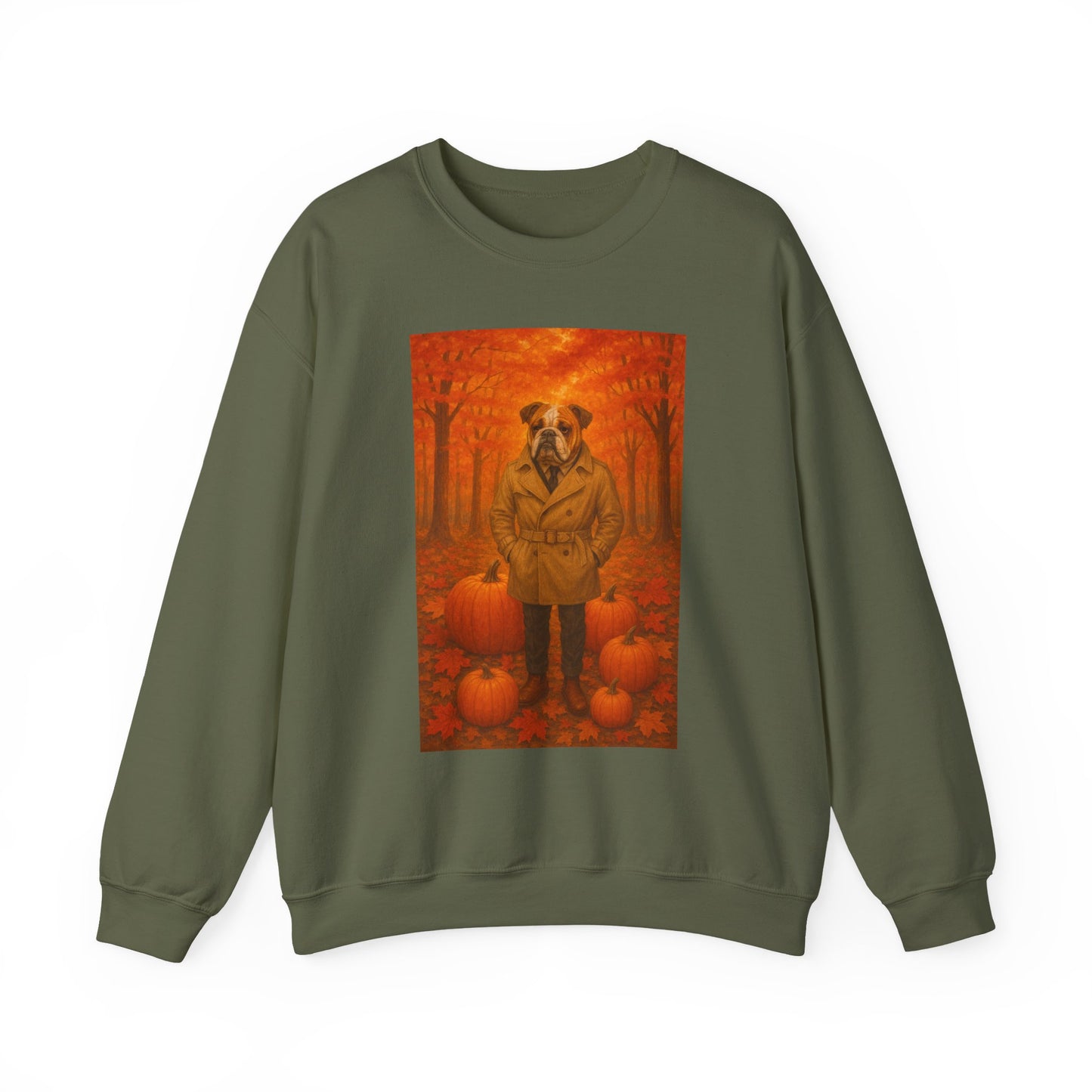 Fall Pumpkin Bulldog Sweatshirt