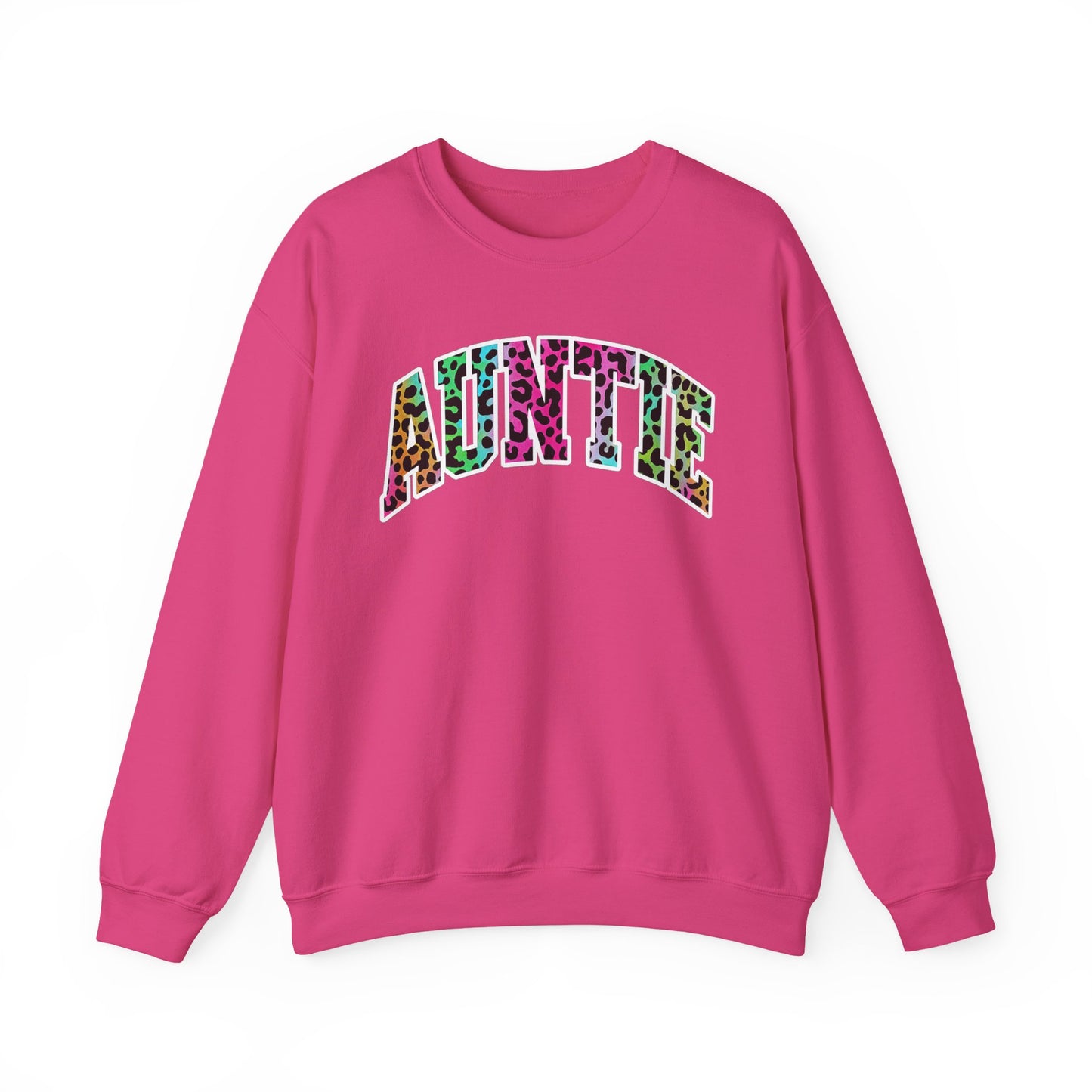 Auntie Neon Animal Print Sweatshirt